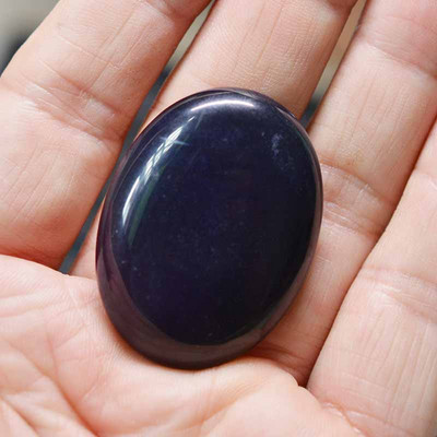 FLTMRH 30mmx40mm Pietra prețioasă naturală Lapis Lazuli Oval Cabochon Cameo Fit Fabricarea de bijuterii DIY