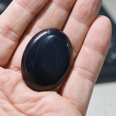 FLTMRH 30mmx40mm Pietra prețioasă naturală Lapis Lazuli Oval Cabochon Cameo Fit Fabricarea de bijuterii DIY
