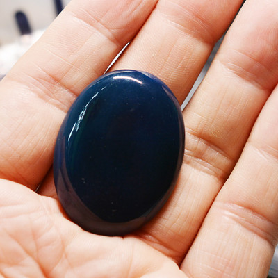 FLTMRH 30mmx40mm Pietra prețioasă naturală Lapis Lazuli Oval Cabochon Cameo Fit Fabricarea de bijuterii DIY