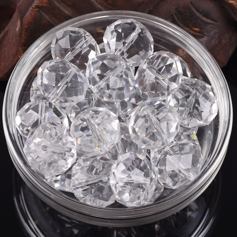 Rondelle lihvitud Tšehhi kristallklaas läbipaistev täisvärv 3 mm 4 mm 6 mm 8/10/12/14/16/18 mm lahtised vahehelmed ehete valmistamiseks isevalmistamiseks