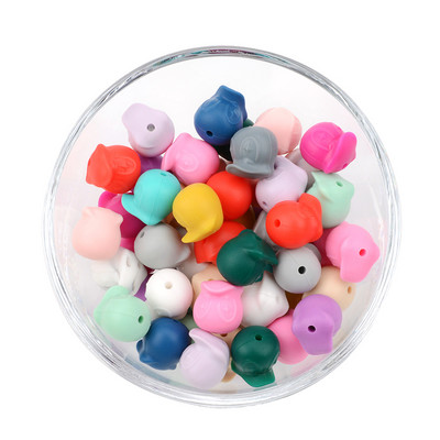 LOFCA 5 kom Suncokret Silikonske perle Crtići sa životinjama Dječje grickalice Igračke Perle za žvakanje Prehrambene kvalitete DIY Cucle Lanci Dodaci