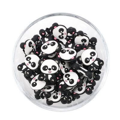 LOFCA 5 kom Suncokret Silikonske perle Crtići sa životinjama Dječje grickalice Igračke Perle za žvakanje Prehrambene kvalitete DIY Cucle Lanci Dodaci