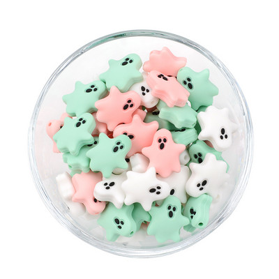 LOFCA 5 kom Suncokret Silikonske perle Crtići sa životinjama Dječje grickalice Igračke Perle za žvakanje Prehrambene kvalitete DIY Cucle Lanci Dodaci