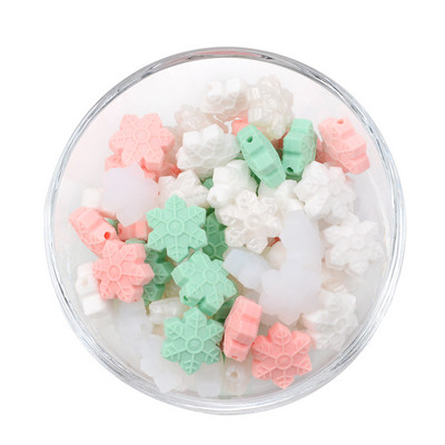 LOFCA 5 kom Suncokret Silikonske perle Crtići sa životinjama Dječje grickalice Igračke Perle za žvakanje Prehrambene kvalitete DIY Cucle Lanci Dodaci