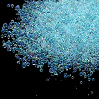 Värvilised segaveega mullihelmed Miniklaasist auguta helmed isetegemiseks ehete valmistamise tarvikud Epoksiidvaigust küünte kunsti käsitöö täitmine