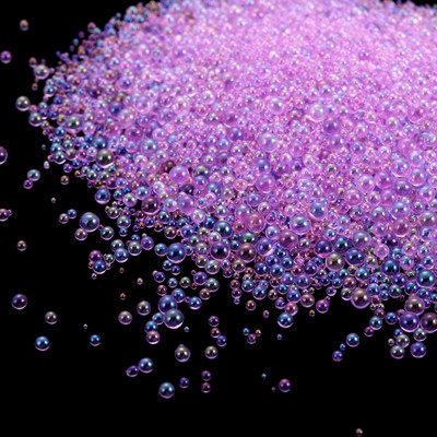 Värvilised segaveega mullihelmed Miniklaasist auguta helmed isetegemiseks ehete valmistamise tarvikud Epoksiidvaigust küünte kunsti käsitöö täitmine