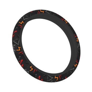 Grungy Graffiti Car Steering Wheel Cover 37-38 Auto Steering Wheel Protector Κατάλληλο αξεσουάρ τιμονιού σε στυλ αυτοκινήτου