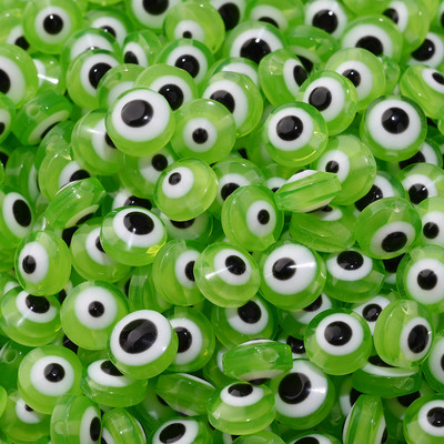 6mm 8mm 10mm Evil Eye ovaalsed helmed AB värvilised silmavahehelmed ehete valmistamiseks DIY käsitsi valmistatud kõrvarõngad käevõru kaelakee tarvikud