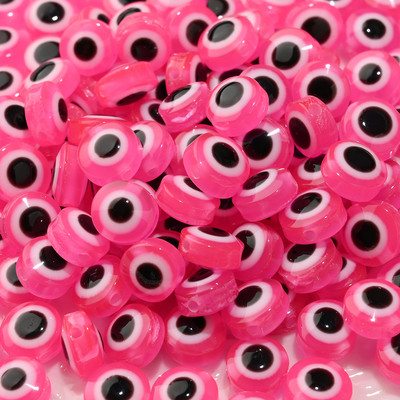 6mm 8mm 10mm Evil Eye ovaalsed helmed AB värvilised silmavahehelmed ehete valmistamiseks DIY käsitsi valmistatud kõrvarõngad käevõru kaelakee tarvikud