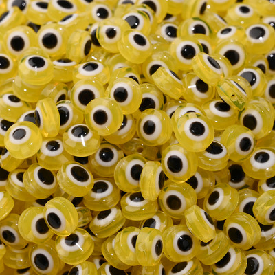 6mm 8mm 10mm Evil Eye ovaalsed helmed AB värvilised silmavahehelmed ehete valmistamiseks DIY käsitsi valmistatud kõrvarõngad käevõru kaelakee tarvikud