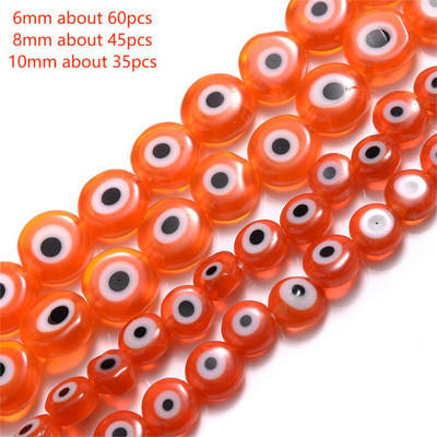 6mm 8mm 10mm Evil Eye ovaalsed helmed AB värvilised silmavahehelmed ehete valmistamiseks DIY käsitsi valmistatud kõrvarõngad käevõru kaelakee tarvikud