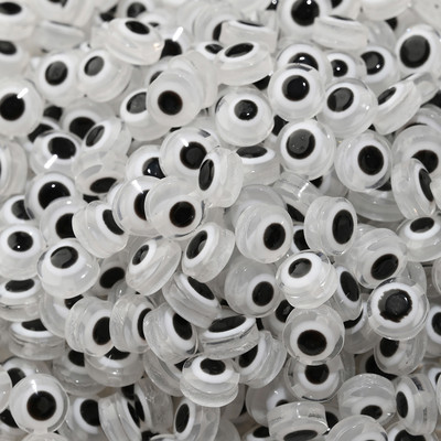 6mm 8mm 10mm Evil Eye ovaalsed helmed AB värvilised silmavahehelmed ehete valmistamiseks DIY käsitsi valmistatud kõrvarõngad käevõru kaelakee tarvikud