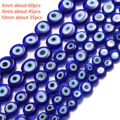 6mm 8mm 10mm Evil Eye ovaalsed helmed AB värvilised silmavahehelmed ehete valmistamiseks DIY käsitsi valmistatud kõrvarõngad käevõru kaelakee tarvikud