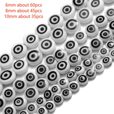 6mm 8mm 10mm Evil Eye ovaalsed helmed AB värvilised silmavahehelmed ehete valmistamiseks DIY käsitsi valmistatud kõrvarõngad käevõru kaelakee tarvikud