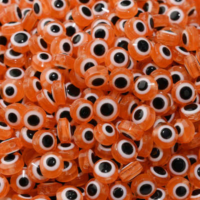 6mm 8mm 10mm Evil Eye ovaalsed helmed AB värvilised silmavahehelmed ehete valmistamiseks DIY käsitsi valmistatud kõrvarõngad käevõru kaelakee tarvikud