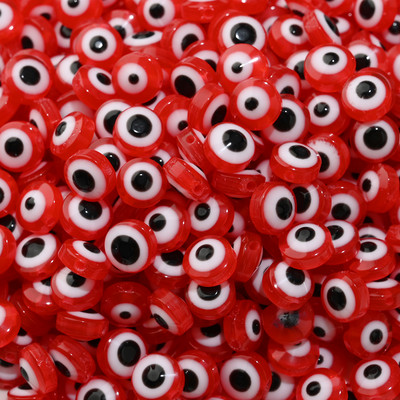 6mm 8mm 10mm Evil Eye ovaalsed helmed AB värvilised silmavahehelmed ehete valmistamiseks DIY käsitsi valmistatud kõrvarõngad käevõru kaelakee tarvikud