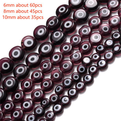 6mm 8mm 10mm Evil Eye ovaalsed helmed AB värvilised silmavahehelmed ehete valmistamiseks DIY käsitsi valmistatud kõrvarõngad käevõru kaelakee tarvikud