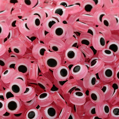 6mm 8mm 10mm Evil Eye ovaalsed helmed AB värvilised silmavahehelmed ehete valmistamiseks DIY käsitsi valmistatud kõrvarõngad käevõru kaelakee tarvikud