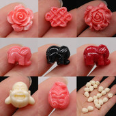 Naturaalsed korallihelmed Erineva kujuga roosa läbiva auguga lahtised vahehelmed ehete valmistamiseks DIY käevõru kaelakee tarvikud