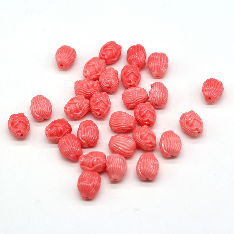 Naturaalsed korallihelmed Erineva kujuga roosa läbiva auguga lahtised vahehelmed ehete valmistamiseks DIY käevõru kaelakee tarvikud