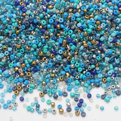 18g 2-4mm värvi segatud seemnehelmed Kristallklaasist lahtised ümmargused vahehelmed Väikesed käsitööesemed näputööks Ehete valmistamine iseõmblemine