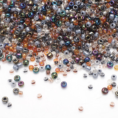 18g 2-4mm värvi segatud seemnehelmed Kristallklaasist lahtised ümmargused vahehelmed Väikesed käsitööesemed näputööks Ehete valmistamine iseõmblemine