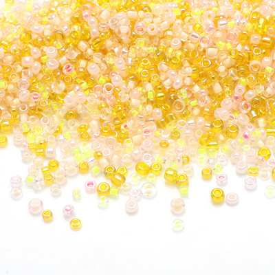 18g 2-4mm värvi segatud seemnehelmed Kristallklaasist lahtised ümmargused vahehelmed Väikesed käsitööesemed näputööks Ehete valmistamine iseõmblemine