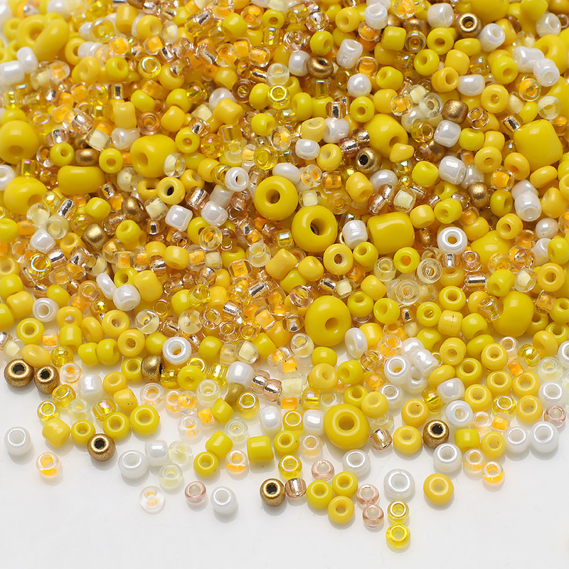 18g 2-4mm värvi segatud seemnehelmed Kristallklaasist lahtised ümmargused vahehelmed Väikesed käsitööesemed näputööks Ehete valmistamine iseõmblemine