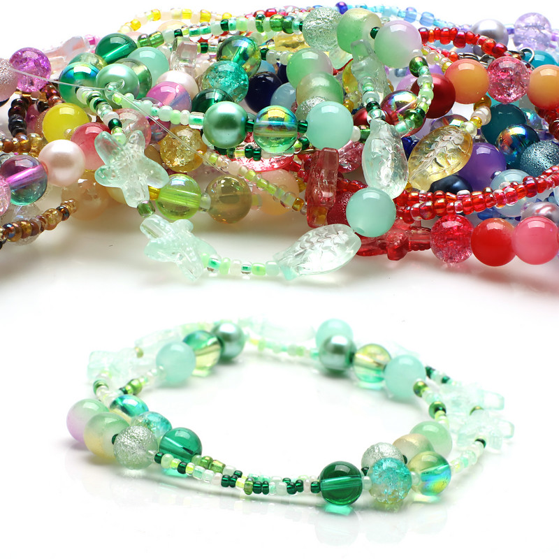 18g 2-4mm värvi segatud seemnehelmed Kristallklaasist lahtised ümmargused vahehelmed Väikesed käsitööesemed näputööks Ehete valmistamine iseõmblemine