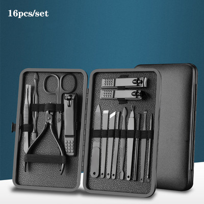 7/10/12/16/18 tk/komplekt roostevabast terasest maniküürikomplekt Professionaalne küünelõikuri komplekt pediküüritööriistadest sissekasvanud varbaküünte trimmer