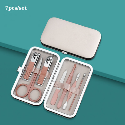 7/10/12/16/18 tk/komplekt roostevabast terasest maniküürikomplekt Professionaalne küünelõikuri komplekt pediküüritööriistadest sissekasvanud varbaküünte trimmer