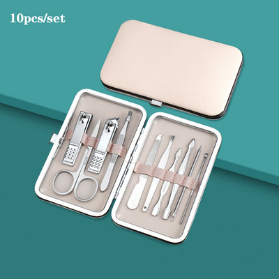 7/10/12/16/18 tk/komplekt roostevabast terasest maniküürikomplekt Professionaalne küünelõikuri komplekt pediküüritööriistadest sissekasvanud varbaküünte trimmer