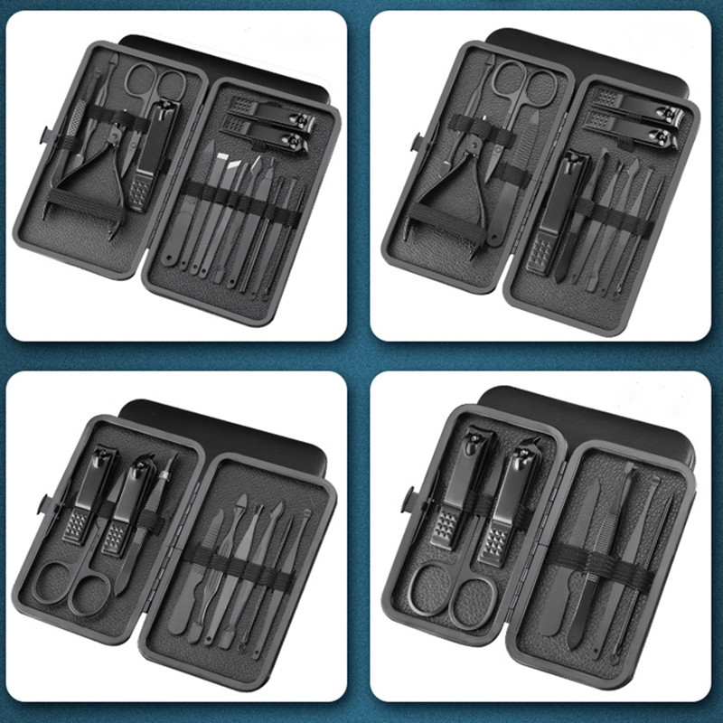 7/10/12/16/18 tk/komplekt roostevabast terasest maniküürikomplekt Professionaalne küünelõikuri komplekt pediküüritööriistadest sissekasvanud varbaküünte trimmer