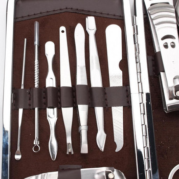 12 τμχ Εργαλεία μανικιούρ νυχιών πολλών χρήσεων Νυχοκόπτη ψαλίδι τσιμπιδάκι Σετ μανικιούρ μαχαιριών Εργαλεία τέχνης νυχιών