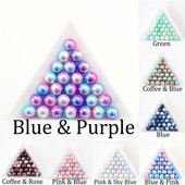 3/4/6/8/10/12mm vikerkaarevärviline ABS-imitatsiooniga pärlipärl ilma auguta lahtised helmed ehete valmistamiseks isetegemise käsitöö väljalõigete albumi kaunistamiseks