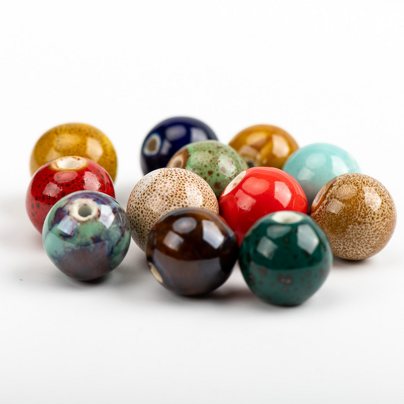 16# 10tk Suured unikaalsed keraamilised, mitte silikoonist portselanist helmed ehete valmistamiseks 16mm #A110A