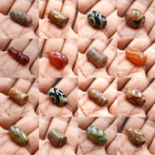 FLTMRH Looduslikud tiibeti helmed Dzi silmad ovaalsed DIY käevõru kaelakee võlusid kivi Vana Tiibeti ovaalne Dzi ag-ates helmed