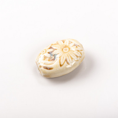 37# Suure lillega beraamilised helmed Portselanist helmes värvi iidsed ehete valmistamise osa kaelakeede jaoks #MY221