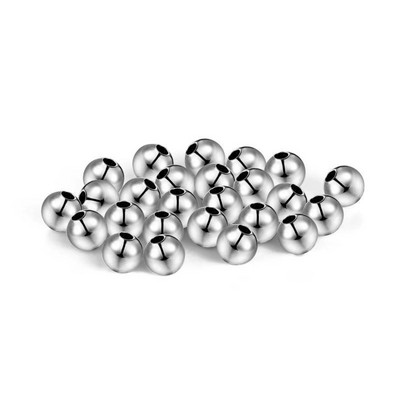 1 pakk/partii 2/3/4/5/6 mm messingist vahehelmed roosikuldse/hõbeda värvi palli lahtised võluhelmed käevõru kaelakee DIY ehete valmistamiseks