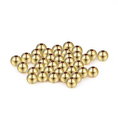 1 pakk/partii 2/3/4/5/6 mm messingist vahehelmed roosikuldse/hõbeda värvi palli lahtised võluhelmed käevõru kaelakee DIY ehete valmistamiseks