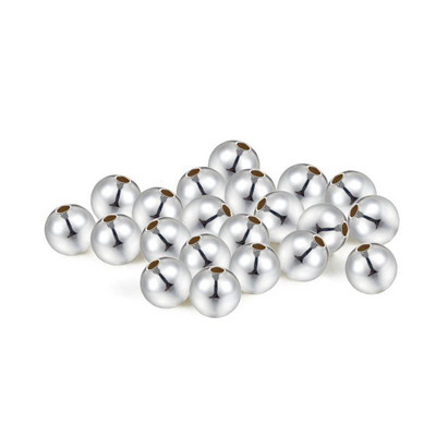 1 pakk/partii 2/3/4/5/6 mm messingist vahehelmed roosikuldse/hõbeda värvi palli lahtised võluhelmed käevõru kaelakee DIY ehete valmistamiseks