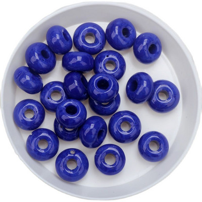 Uus 6*10mm suurus 25tk/partii klaashelmed Abakuse kujuga suur auk 3mm segavärvi lambivärk glasuuritud DIY kaelakee/käevõru ehete tegemine