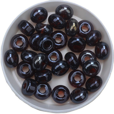 Uus 6*10mm suurus 25tk/partii klaashelmed Abakuse kujuga suur auk 3mm segavärvi lambivärk glasuuritud DIY kaelakee/käevõru ehete tegemine