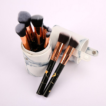 10 τμχ Σετ εργαλείων για βούρτσες μακιγιάζ με μάρμαρο μοτίβο καλλυντικής πούδρας για σκιές ματιών Ρουζ Μπλένινγκ Beauty Make Up Brush Maquiagem