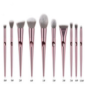 Ružičasto zlatna ručka vrha kista za šminkanje, jedan kist za rumenilo visokog sjaja kist za obrve kist za sjenilo za oči set profesionalnih kistova za šminkanje