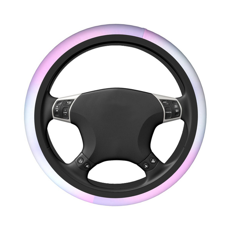 Šarena navlaka za volan automobila 38cm Protuklizna zaštitna navlaka za volan Elastische Car-styling Dodaci za automobil