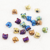 Új kétoldalas macskagyöngyök természetes kő Hematit gyöngyök macskagyöngyök barkácsgyöngyök ékszerkészítéshez kellékek ékszerekhez alkatrészek