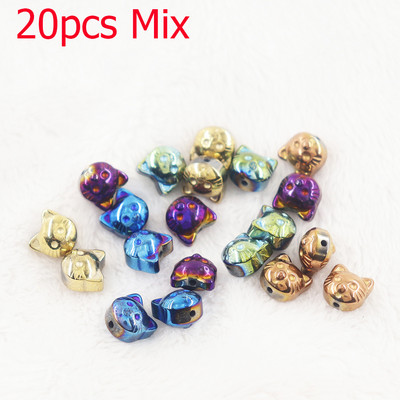 Új kétoldalas macskagyöngyök természetes kő Hematit gyöngyök macskagyöngyök barkácsgyöngyök ékszerkészítéshez kellékek ékszerekhez alkatrészek