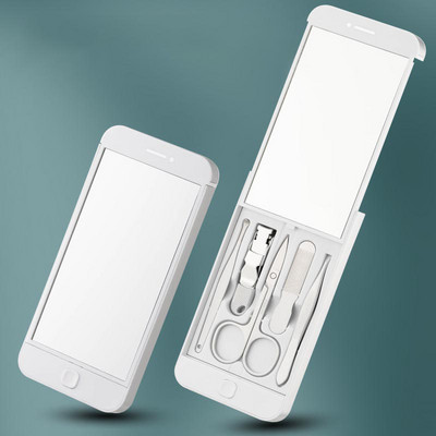 10/12/18Pcs Pro Manicure Nail Art Rezač Pedikura Škare Grickalica za nokte Manikura Pedikura Odstranjivač mrtve kože s kožnom torbicom