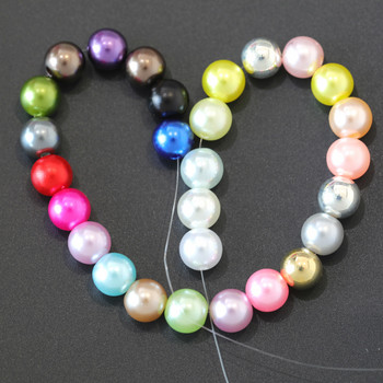 50-400 τμχ 3-12 χιλιοστά Στρογγυλά ακρυλικά απομίμηση μαργαριταριών χάντρες Loose spacer beads for DIY κολιέ Βραχιόλι Αξεσουάρ κατασκευής κοσμημάτων